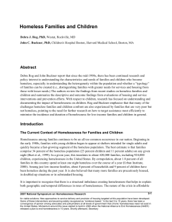 5- Homeless Families and Children Abstract