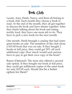 Book Club Exemplars