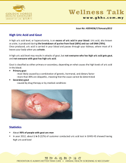 High Uric Acid and Gout