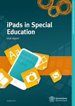 iPads in Special Education trial report D