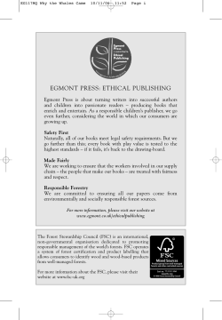 EGMONT PRESS: ETHICAL PUBLISHING