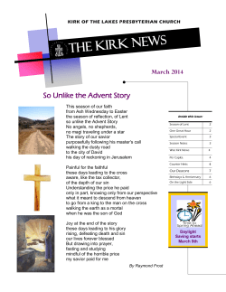 The Kirk news So Unlike the Advent Story March 2014