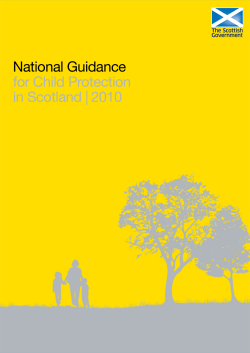 National Guidance for Child Protection in Scotland | 2010
