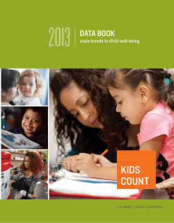 2013 kIDS CoUNt Data book