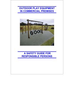 OUTDOOR PLAY EQUIPMENT IN COMMERCIAL PREMISES  A SAFETY GUIDE FOR