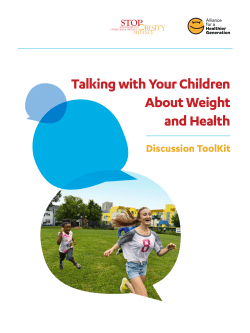 Talking with Your Children About Weight and Health Discussion ToolKit