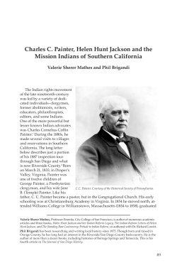 Charles C. Painter, Helen Hunt Jackson and the