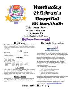 Kentucky Children’s Hospital 5K Run/Walk