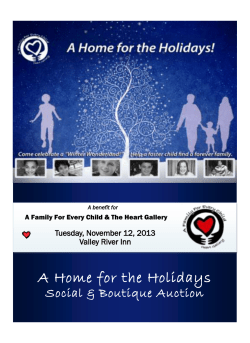 A Home for the Holidays  Social &amp; Boutique Auction