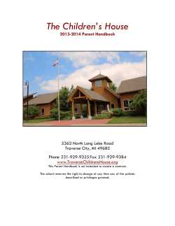 The Children’s House  2013-2014 Parent Handbook 5363 North Long Lake Road