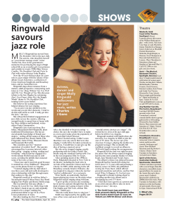 SHOWS Ringwald savours jazz role