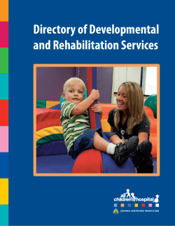Directory of Developmental and Rehabilitation Services