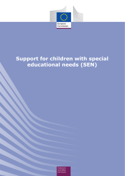 Support for children with special educational needs (SEN)