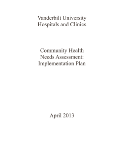 Vanderbilt University Hospitals and Clinics  Community Health