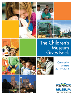 The Children’s Museum Gives Back Community