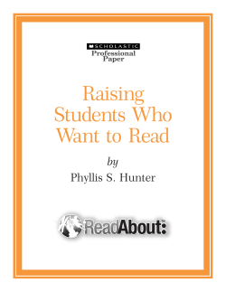 Raising Students Who Want to Read by