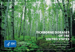 TICKBORNE DISEASES OF THE UNITED STATES A Reference Manual