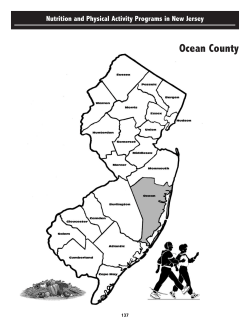 Ocean County Nutrition and Physical Activity Programs in New Jersey 137