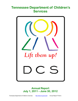 Tennessee Department of Children’s Services Annual Report