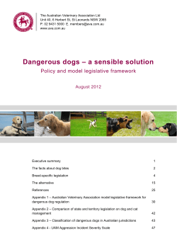 The Australian Veterinary Association Ltd T P. 02 9431 5000  E.