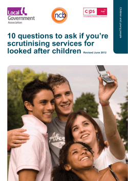 10 questions to ask if you’re scrutinising services for looked after children