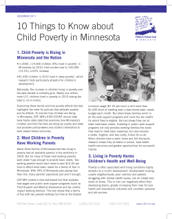 10 Things to Know about Child Poverty in Minnesota