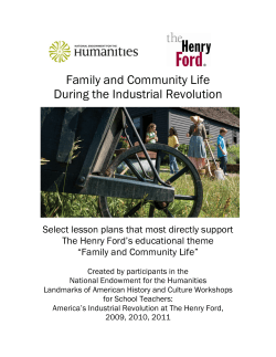 Family and Community Life During the Industrial Revolution
