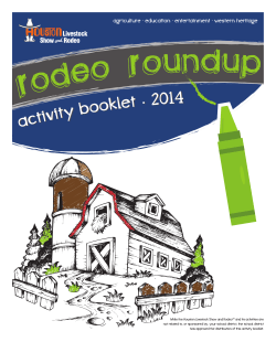 activity booklet · 2 014 agriculture · education · entertainment · western heritage