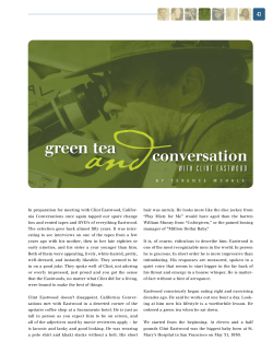 and green tea conversation
