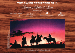 Stetson , Satin &amp; Lace The Swiss Red Cross Ball Sponsored by :