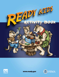 Activity Book www.ready.gov &reg;