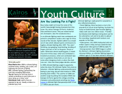 Youth Culture Are You Looking For A Fight? newsletter