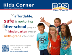safe Kids Corner  after-school