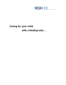 Caring for your child  with a feeding tube…