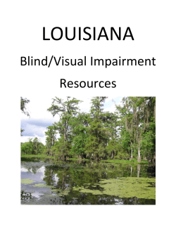LOUISIANA Blind/Visual Impairment Resources