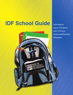IDF School Guide Information about Students with Primary