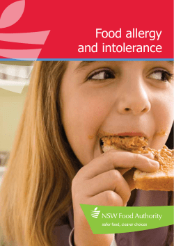 Food allergy and intolerance