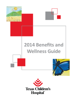 2014 Benefits and Wellness Guide