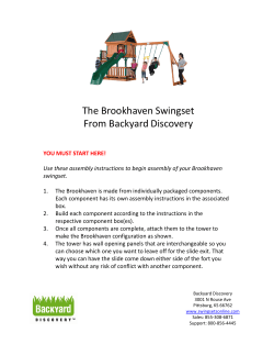 The Brookhaven Swingset From Backyard Discovery