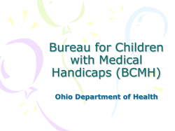 Bureau for Children with Medical Handicaps (BCMH)