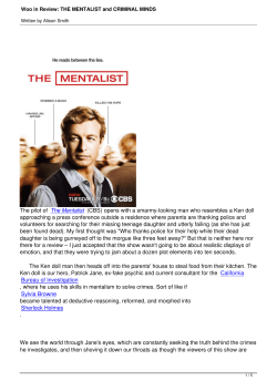The pilot of The Mentalist