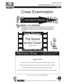 Cross Examination Jesus died for everyone