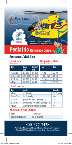 Pediatric  Reference Guide