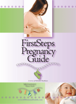 FirstSteps Pregnancy Guide www.SAWomensHealth.com