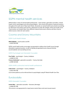 SGPN mental health services