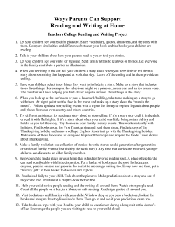 Ways Parents Can Support Reading and Writing at Home