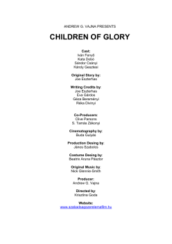 CHILDREN OF GLORY