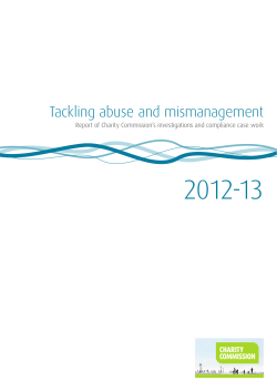 2012-13 Tackling abuse and mismanagement