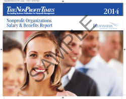 SAMPLE 2014 Nonprofit Organizations Salary &amp; Benefits Report