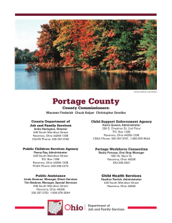 Portage County County Commissioners: County Department of Child Support Enforcement Agency